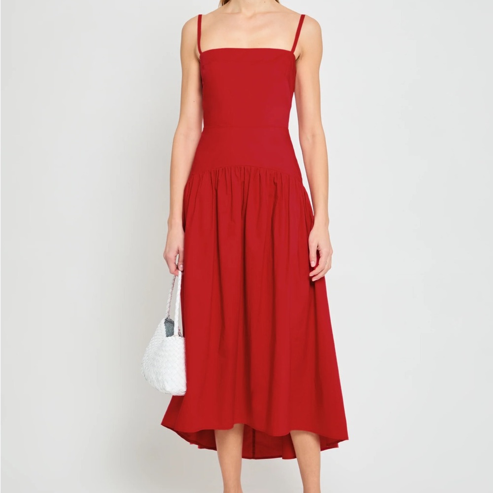 Chic Red Midi Dress